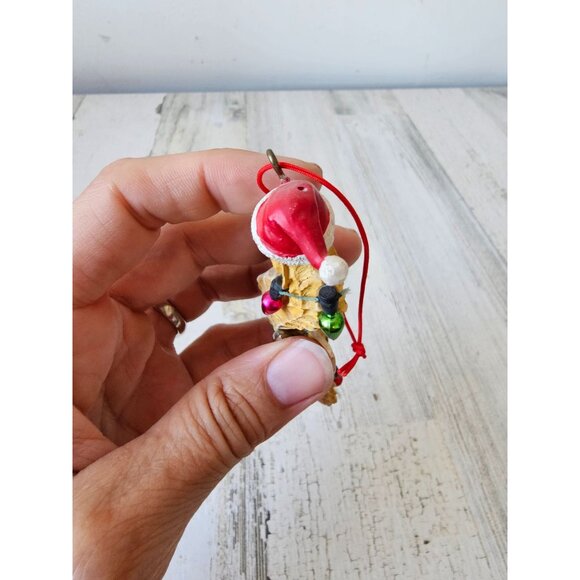 Seahorse string light ornament Santa Xmas tree - Picture 9 of 9